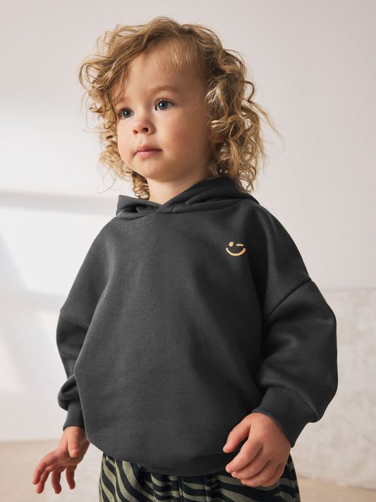 Charcoal Grey Hoodie And Joggers Set (3mths-7yrs) image 3