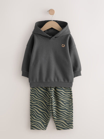 Charcoal Grey Hoodie And Joggers Set (3mths-7yrs)
