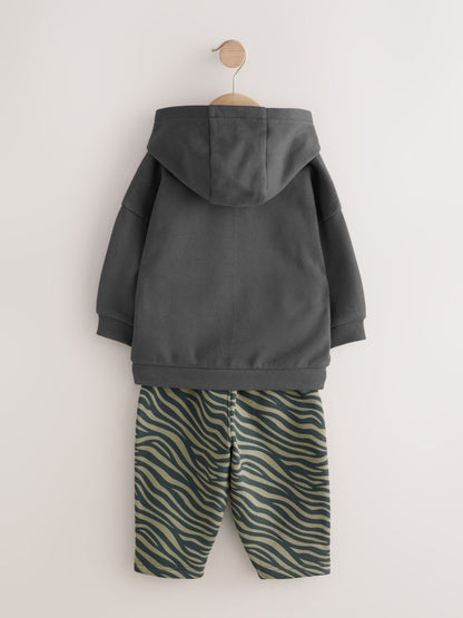 Charcoal Grey Hoodie And Joggers Set (3mths-7yrs)