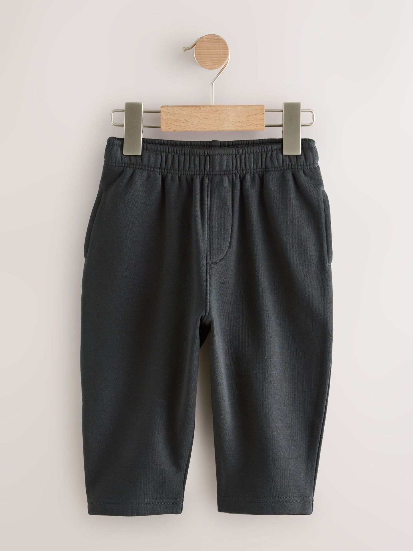 Black/ Charcoal Grey 3 Pack Wide Leg Jersey Joggers (3mths-7yrs) image 3