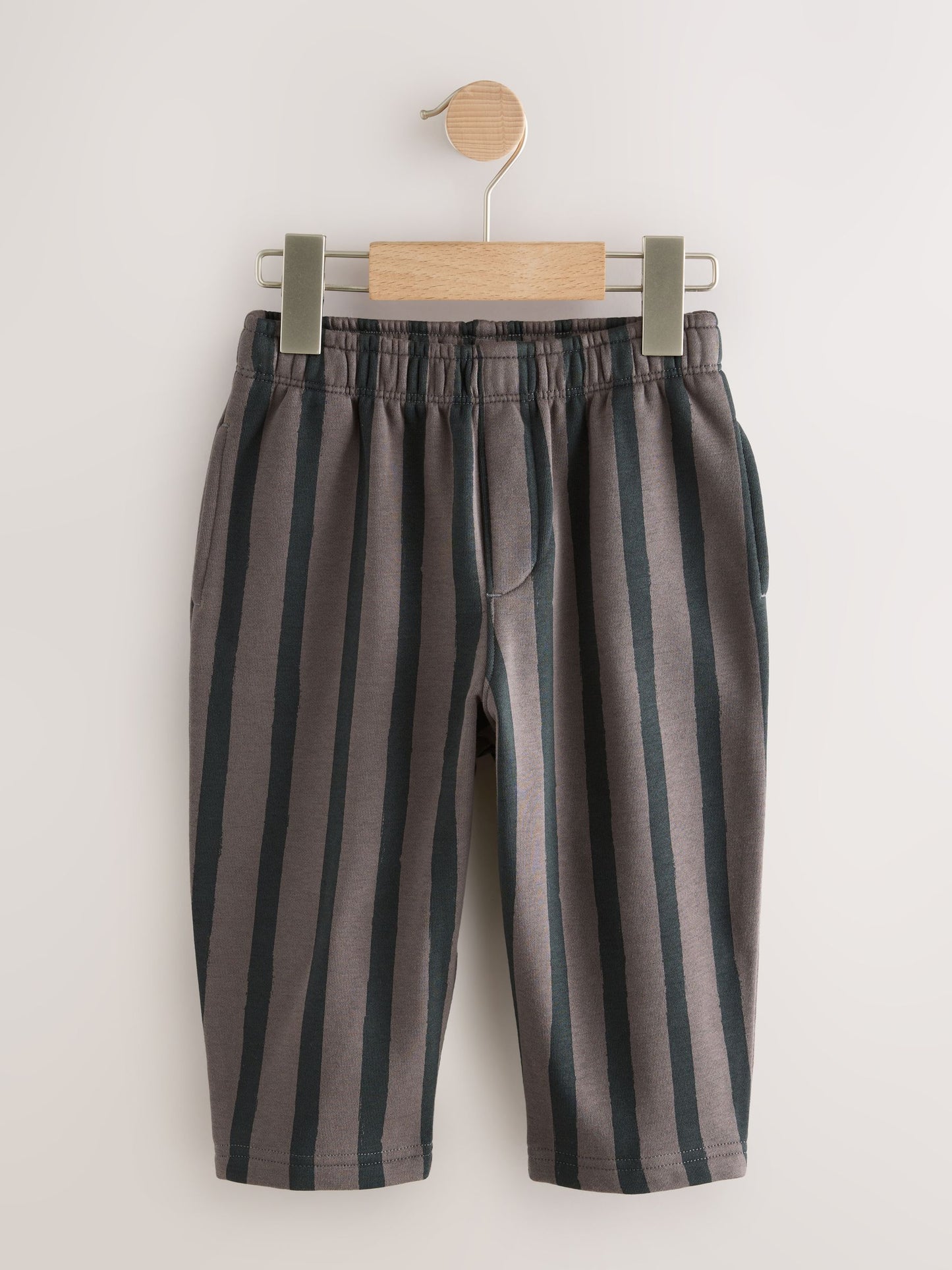 Black/ Charcoal Grey 3 Pack Wide Leg Jersey Joggers (3mths-7yrs) image 4