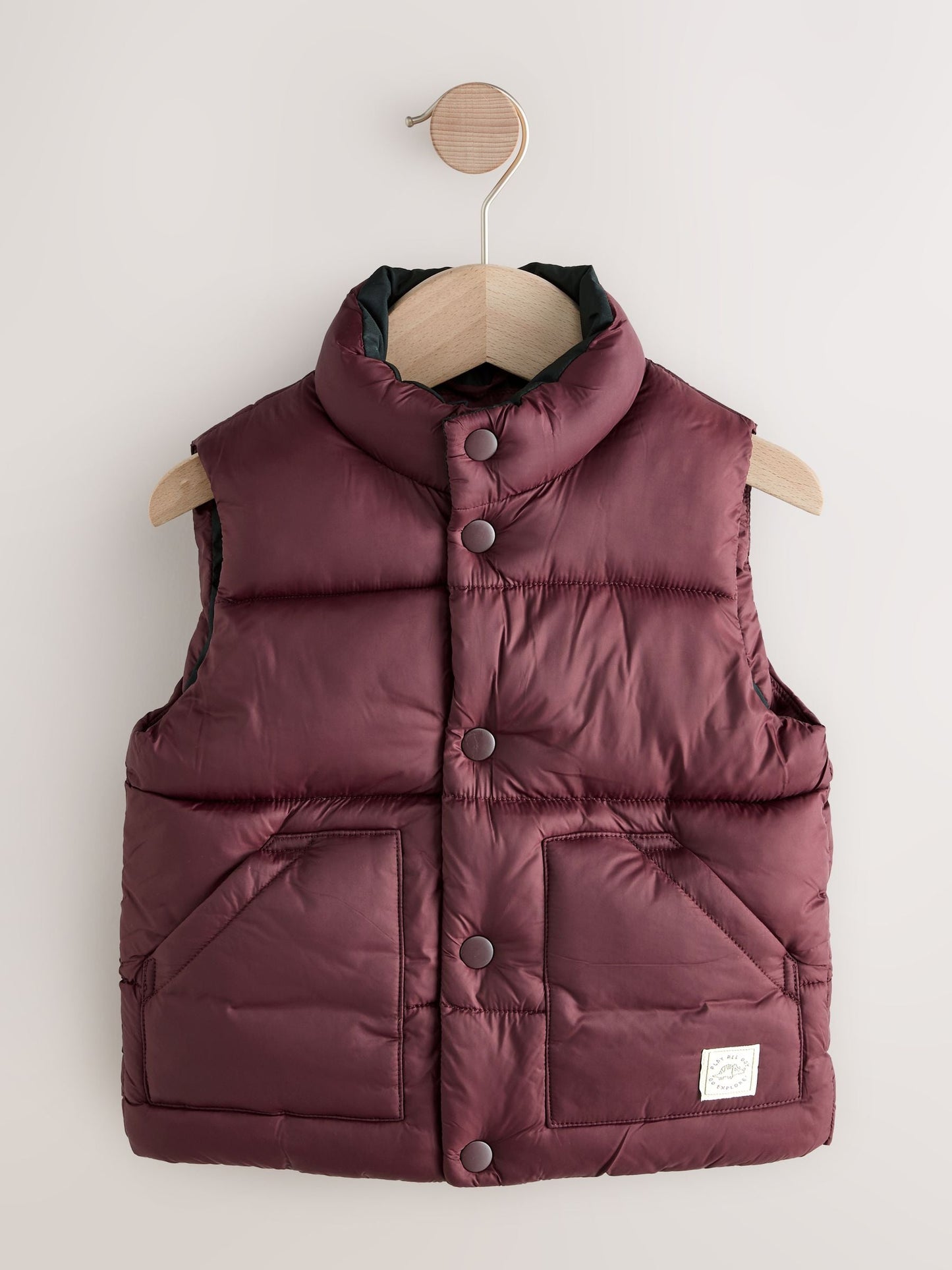 Burgundy Red Padded Gilet (3mths-10yrs)