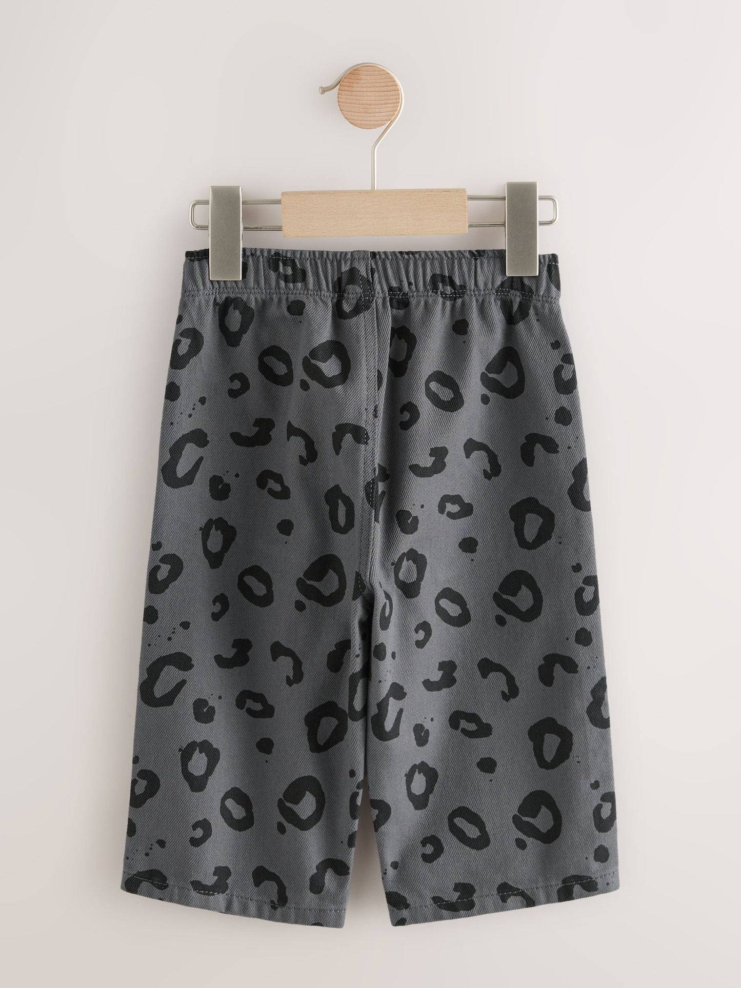 Dsiney Kidz - Charcoal Grey Leopard Print Pull On Wide Trousers (3mths-7yrs) image 5