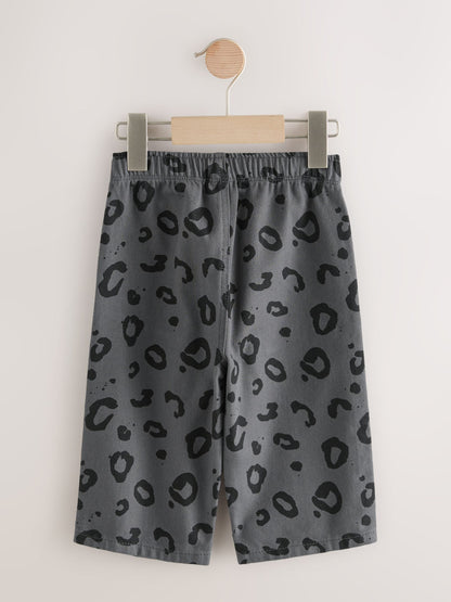 Dsiney Kidz - Charcoal Grey Leopard Print Pull On Wide Trousers (3mths-7yrs) image 5