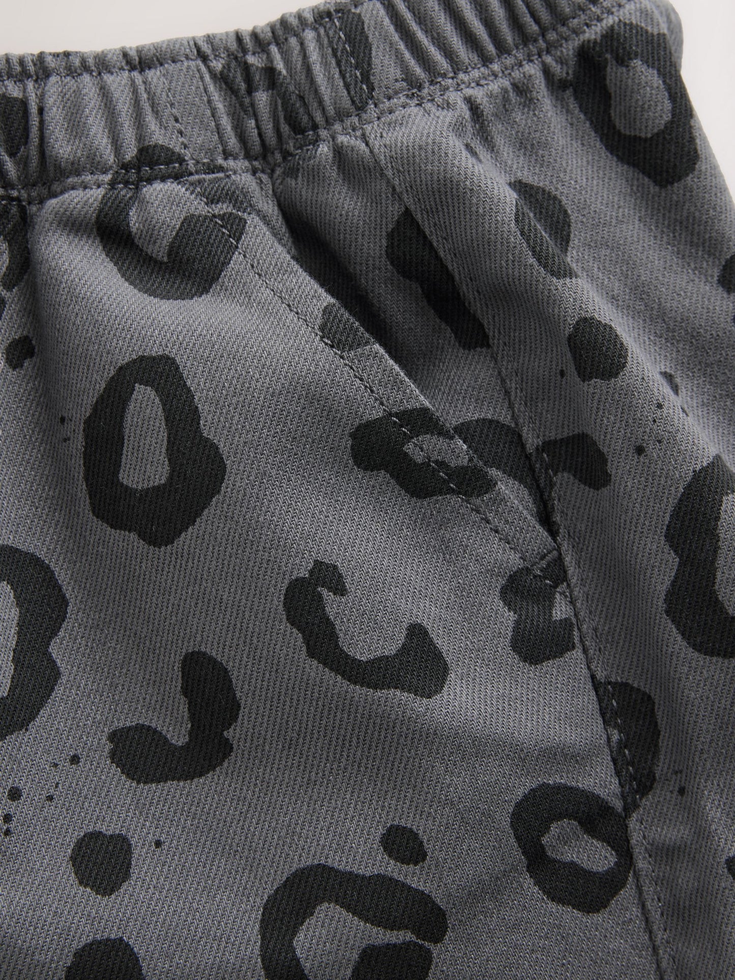 Dsiney Kidz - Charcoal Grey Leopard Print Pull On Wide Trousers (3mths-7yrs) image 6