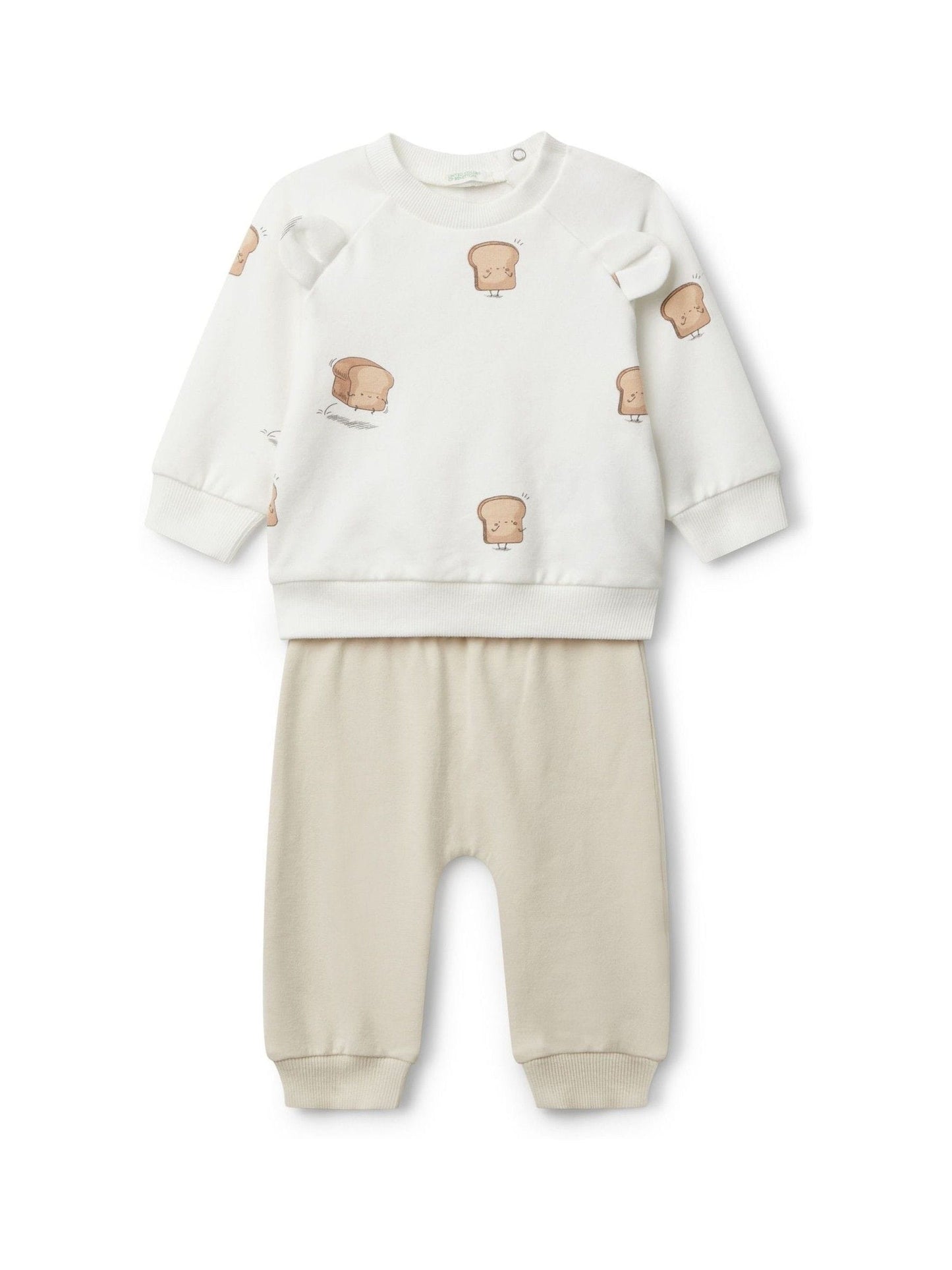 Benetton Natural Printed Top & Leggings Set image 1