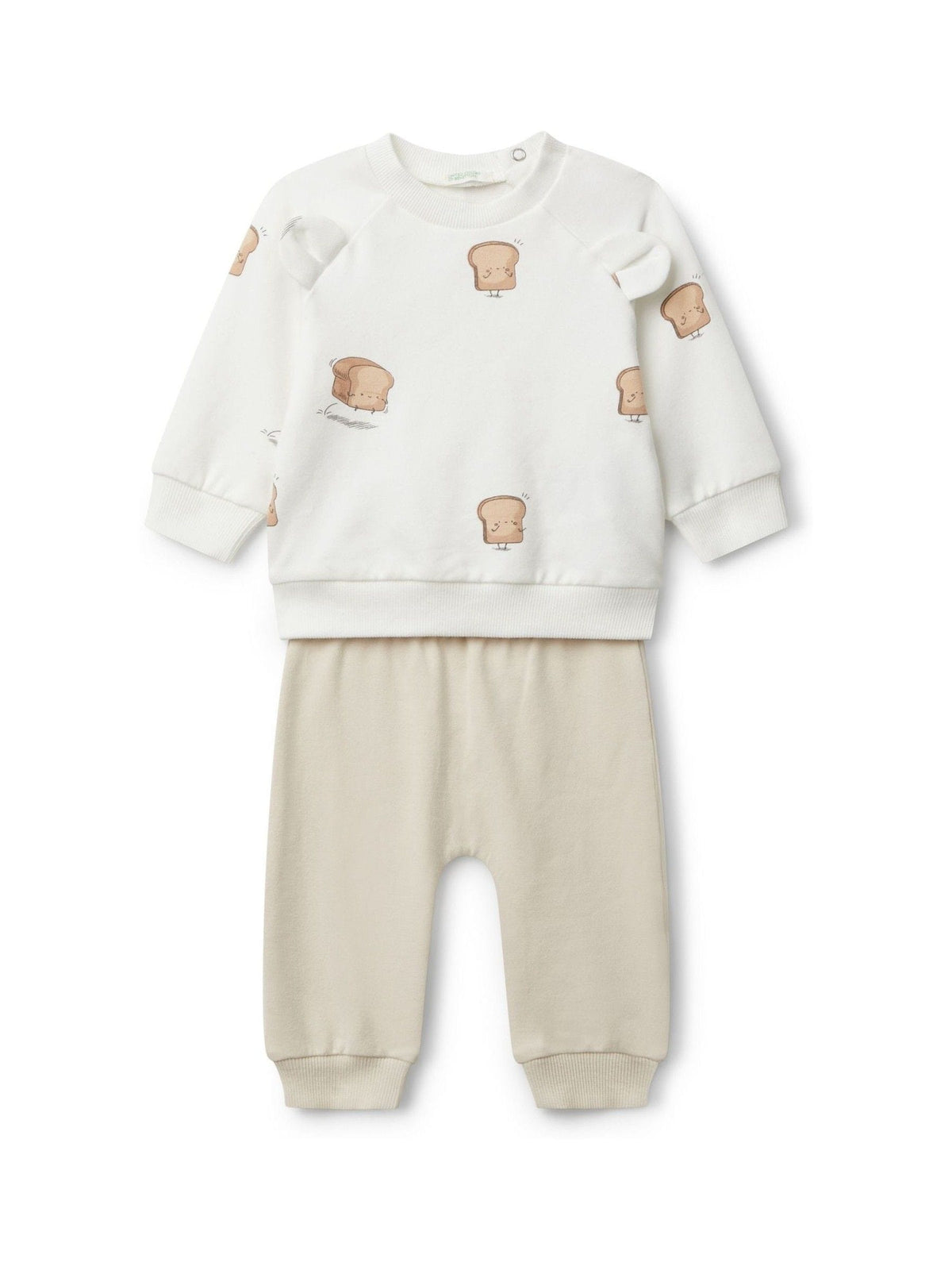 Benetton Natural Printed Top & Leggings Set image 1