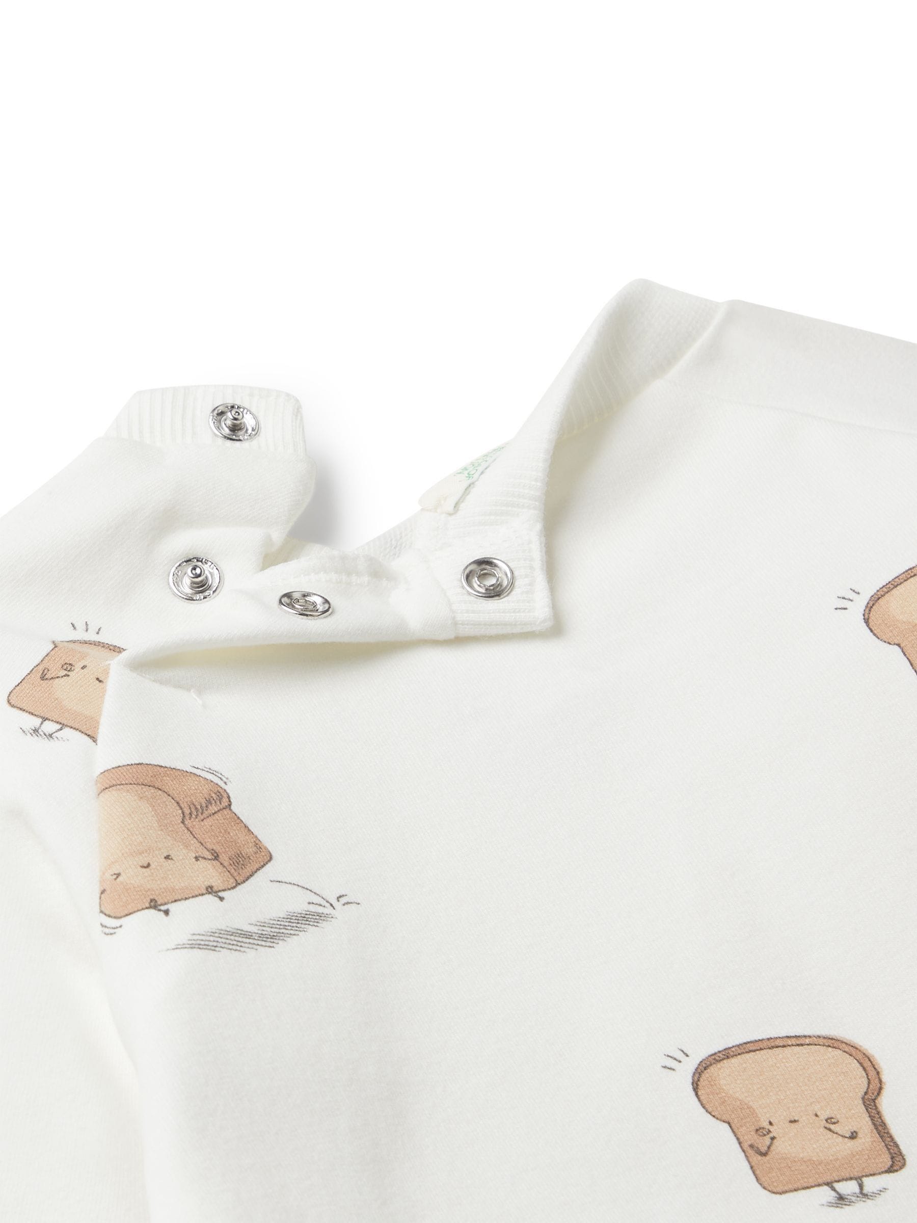 Benetton Natural Printed Top & Leggings Set image 3