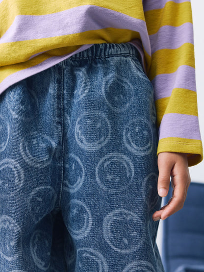 Dsiney Kidz - Mid Blue SmileyWorld® Pullon Barrel Jeans (3-16yrs) image 5