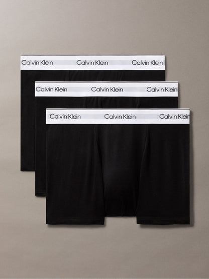 Dsiney Kidz - Calvin Klein White Waistband Icon Cotton Stretch Boxer Trunks 3 Pack image 1