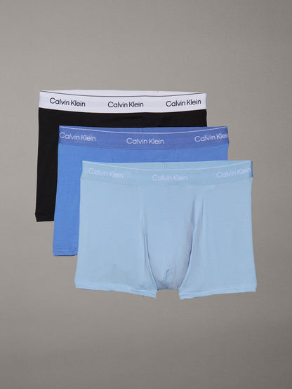 Dsiney Kidz - Calvin Klein Black/Blue/Teal Blue Icon Cotton Stretch Boxer Trunks 3 Pack image 1