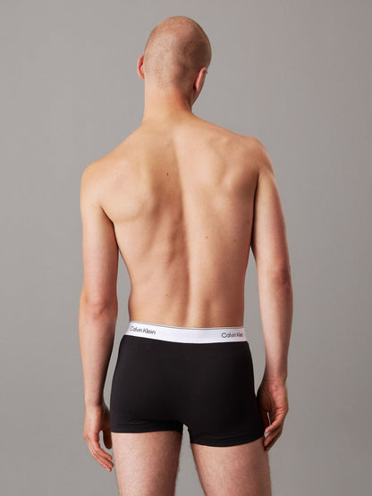 Dsiney Kidz - Calvin Klein Black/Blue/Teal Blue Icon Cotton Stretch Boxer Trunks 3 Pack image 3