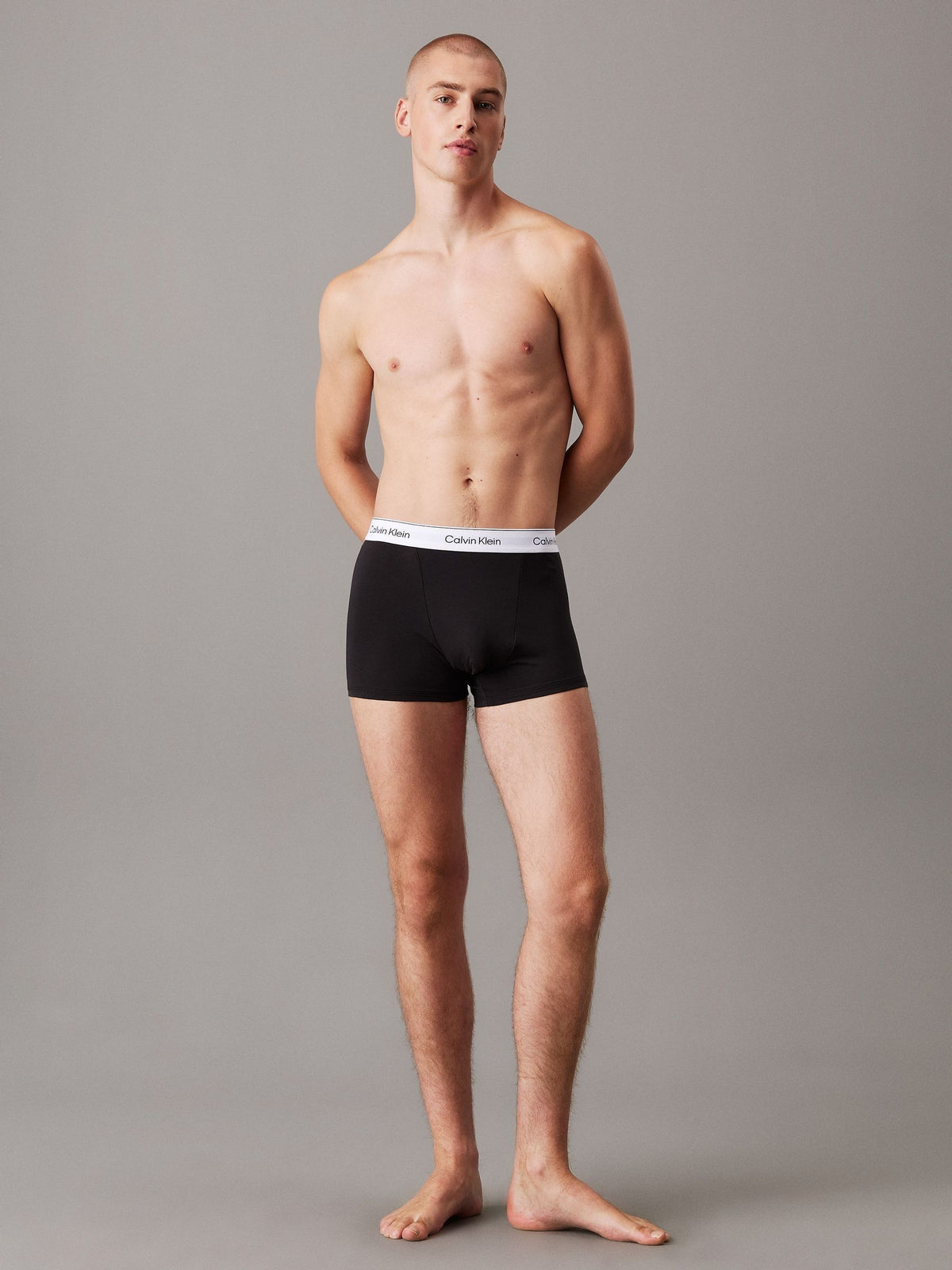 Dsiney Kidz - Calvin Klein Black/Blue/Teal Blue Icon Cotton Stretch Boxer Trunks 3 Pack image 4