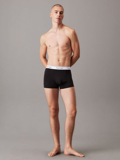 Dsiney Kidz - Calvin Klein Black/Blue/Teal Blue Icon Cotton Stretch Boxer Trunks 3 Pack image 4