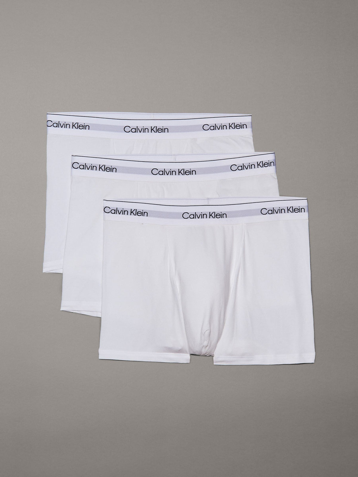 Dsiney Kidz - Calvin Klein White Icon Cotton Stretch Boxer Trunks 3 Pack image 1