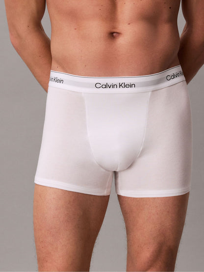 Dsiney Kidz - Calvin Klein White Icon Cotton Stretch Boxer Trunks 3 Pack image 5