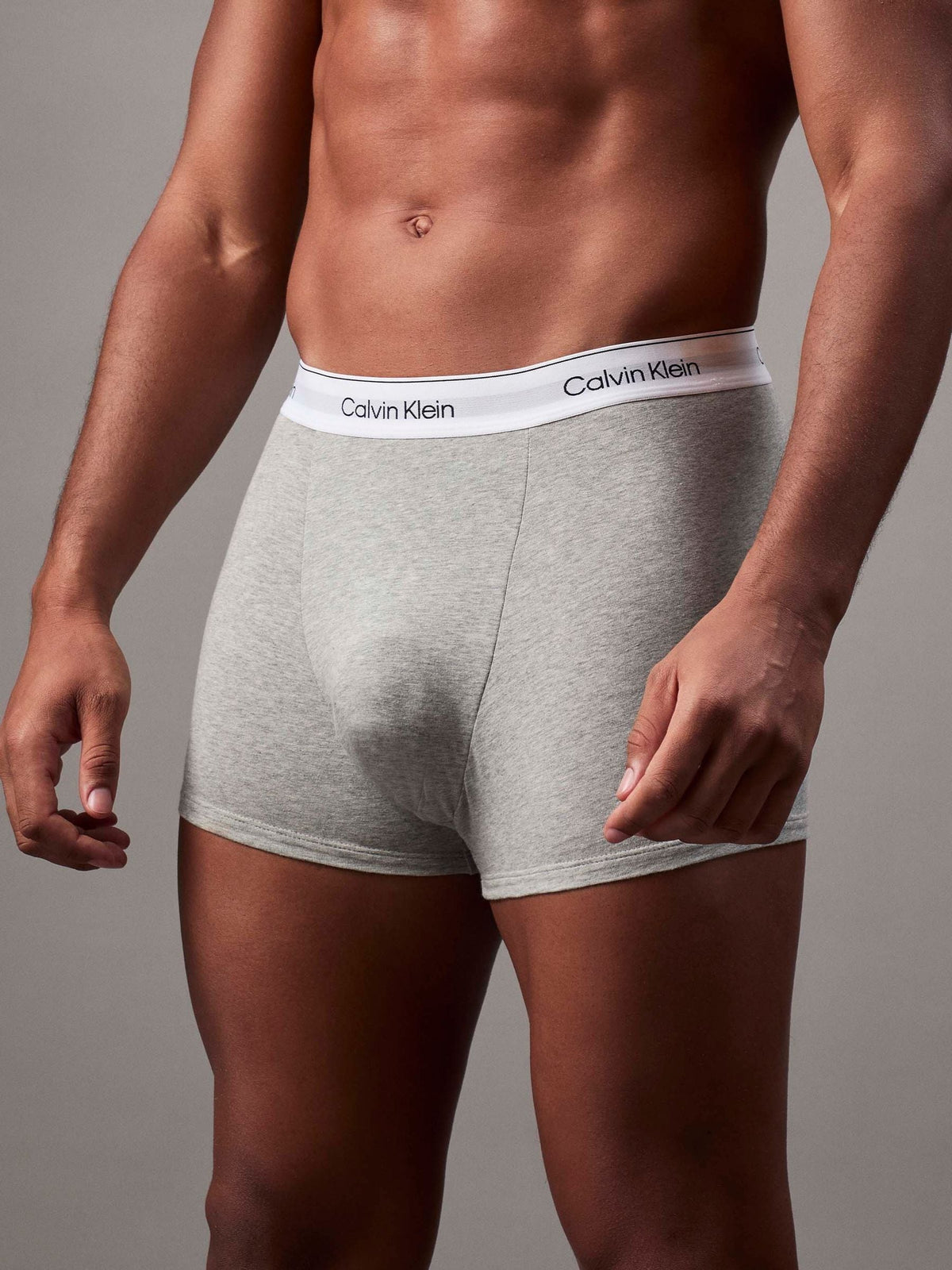 Dsiney Kidz - Calvin Klein Black/White/Grey Icon Cotton Stretch Boxer Trunks 3 Pack image 4