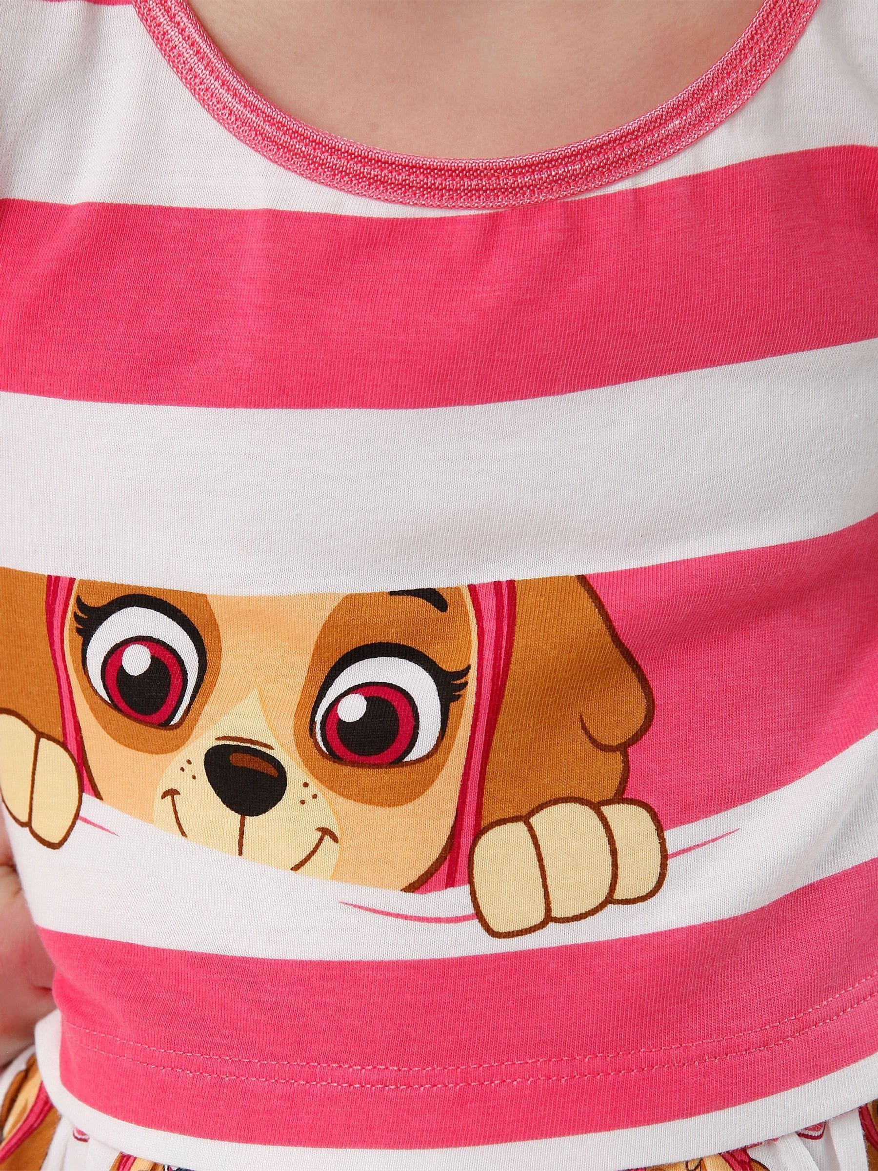 Character Pink PAW Patrol Skye Striped 100% Cotton Dress image 3