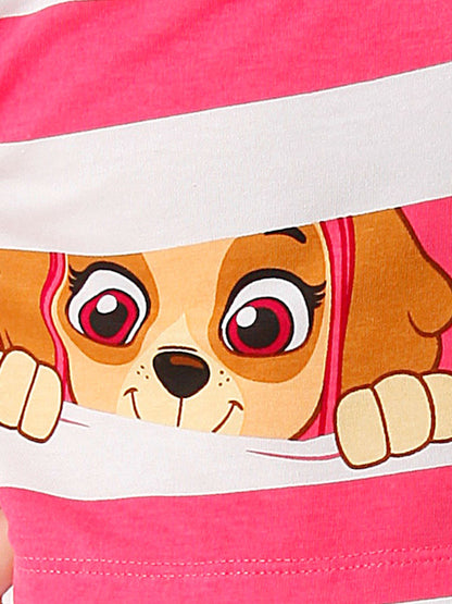 Character Pink PAW Patrol Skye Striped 100% Cotton Dress image 5