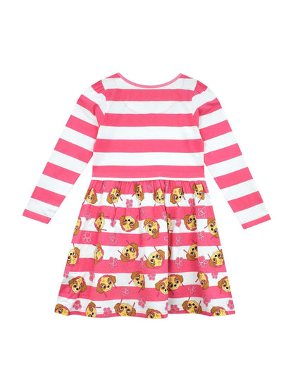 Character Pink PAW Patrol Skye Striped 100% Cotton Dress image 7