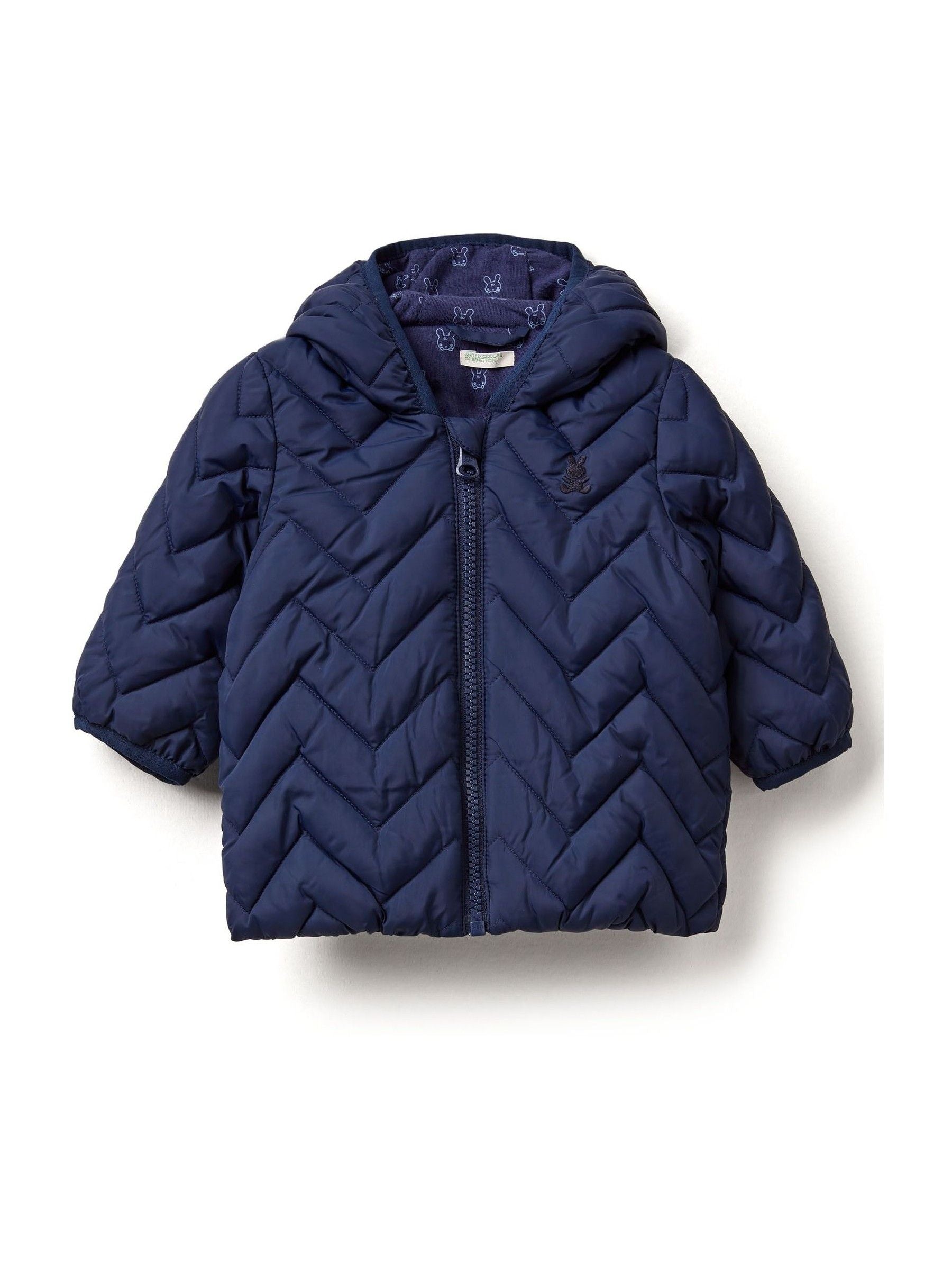 Dsiney Kidz - Benetton Navy Padded Quilt Jacket With Ears image 1