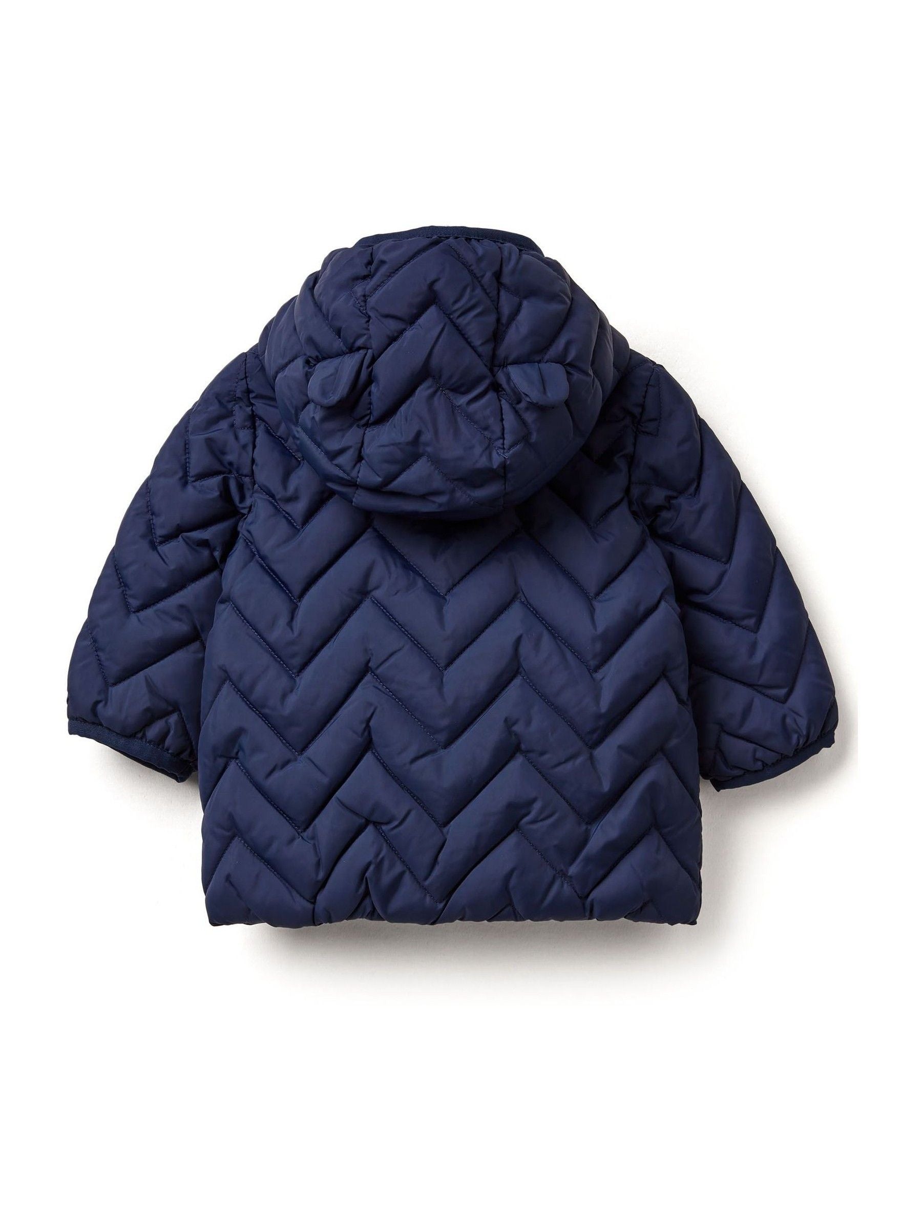 Dsiney Kidz - Benetton Navy Padded Quilt Jacket With Ears image 2