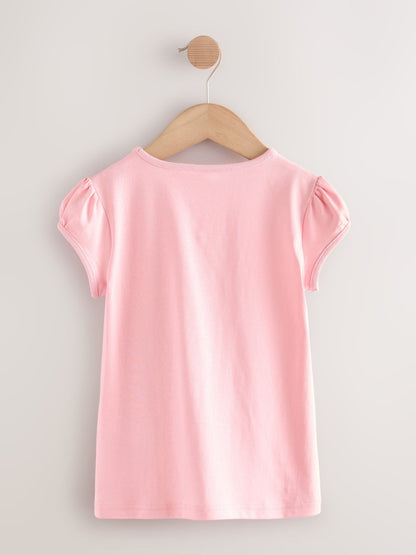 Dsiney Kidz - Pink 2 Pack Puff Sleeve T-Shirts (3-16yrs) image 3
