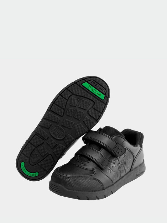 Toezone Black Minecraft Rip Tape School Shoes image 2