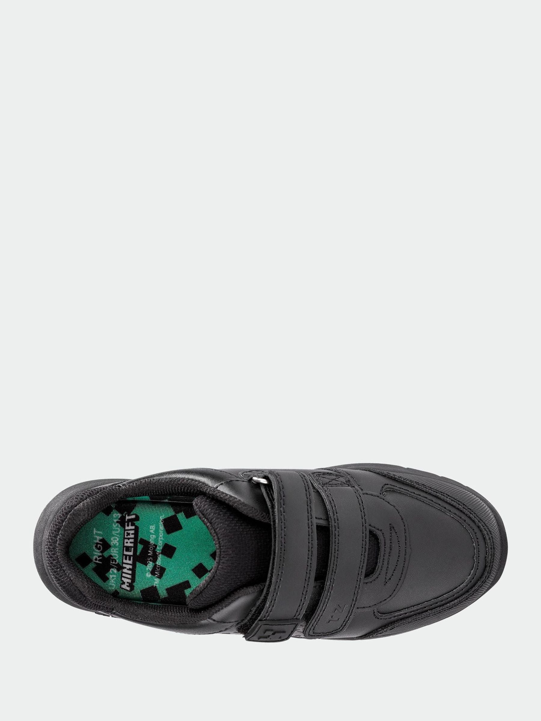 Toezone Black Minecraft Rip Tape School Shoes image 4