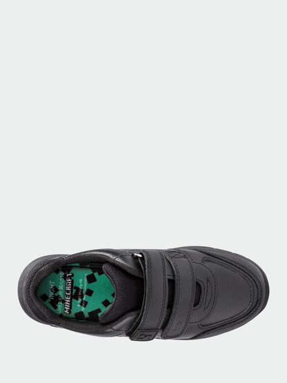 Toezone Black Minecraft Rip Tape School Shoes image 4