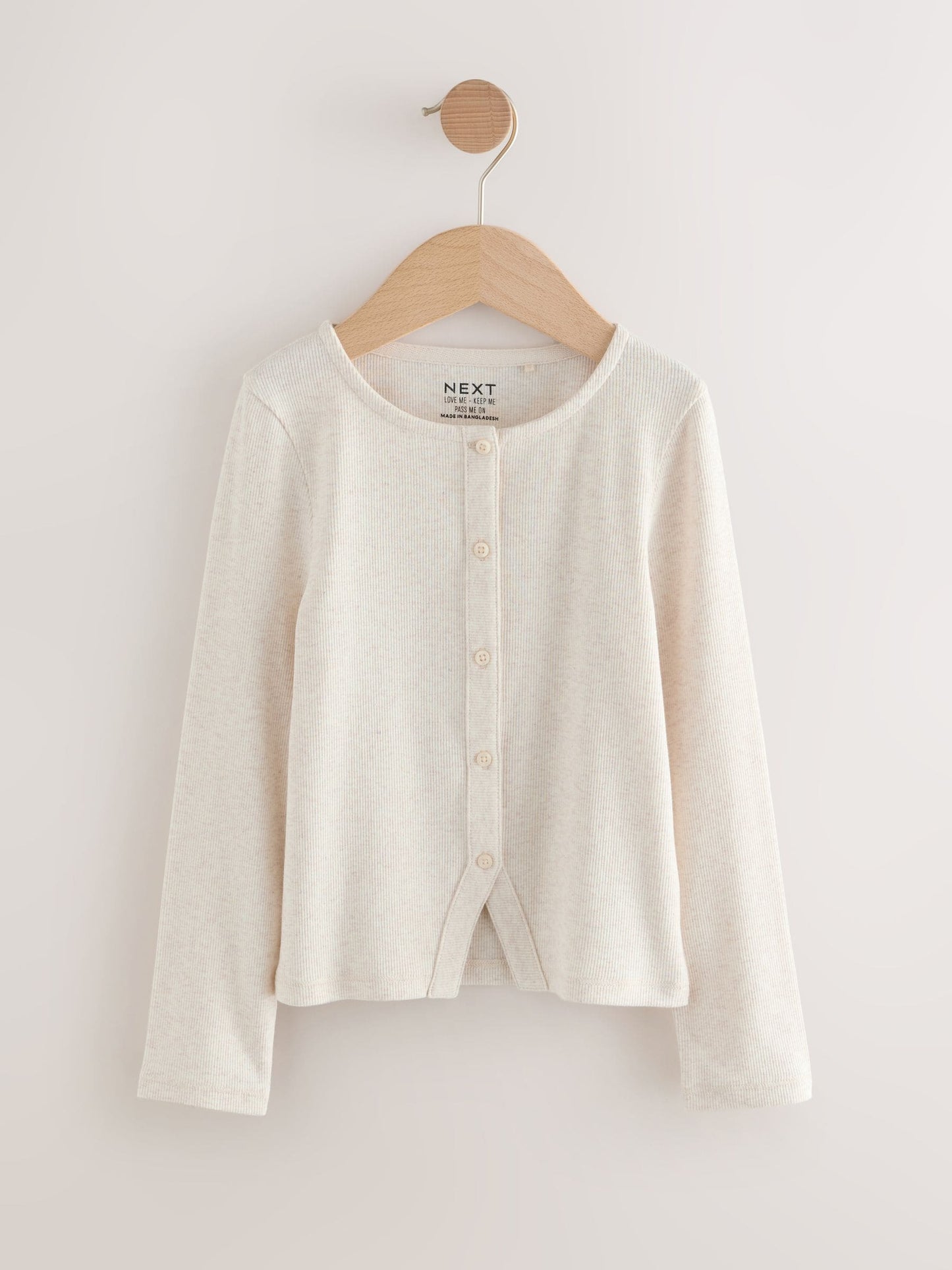 Dsiney Kidz - Oatmeal Long Sleeve Ribbed Cardigan (3-16yrs) image 4