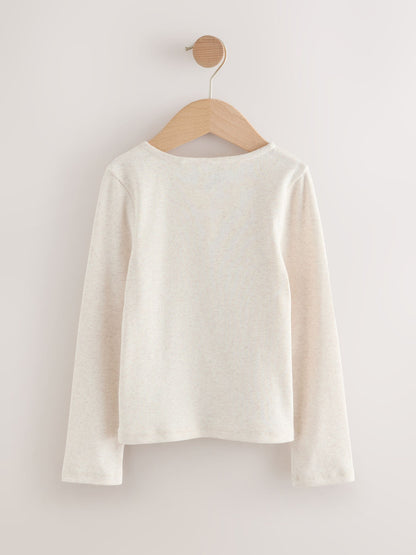 Dsiney Kidz - Oatmeal Long Sleeve Ribbed Cardigan (3-16yrs) image 5