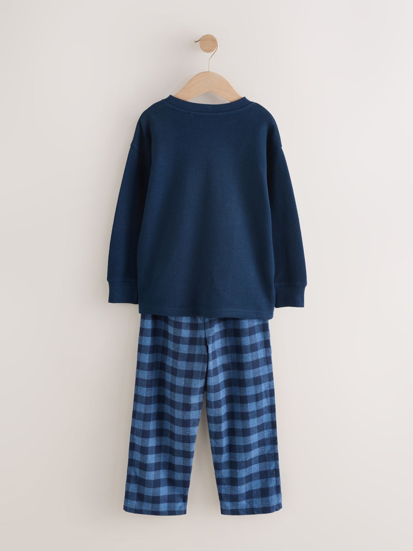 Blue/Navy Single Woven Pyjamas (4-16yrs) image 3