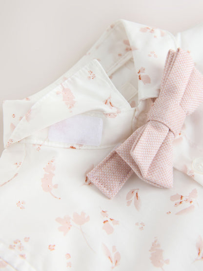 Pink Waistcoat, Shirt, Shorts & Tie Set (3mths-9yrs) image 12