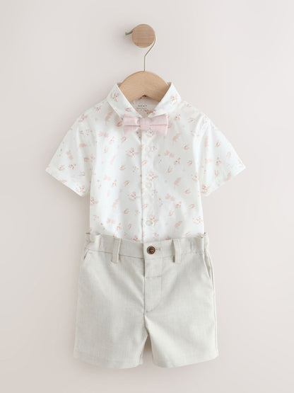 Pink Waistcoat, Shirt, Shorts & Tie Set (3mths-9yrs) image 7