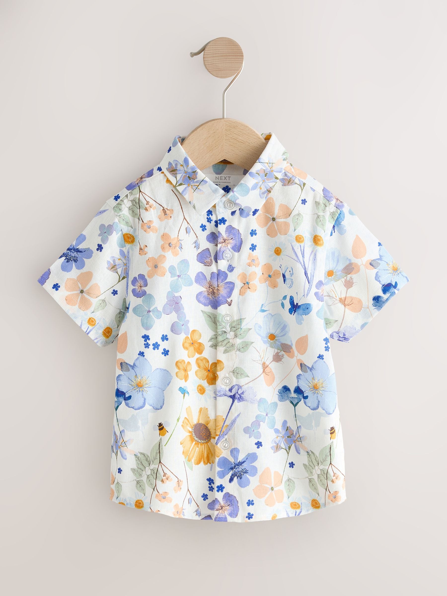 Floral Printed Shirt Short & Braces Set (3mths-9yrs) image 9