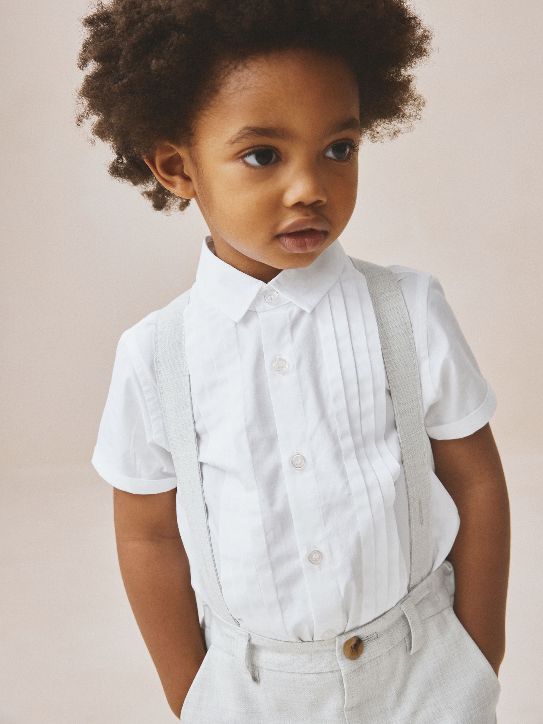 Grey Shirt, Shorts & Braces Set (3mths-9yrs) image 3