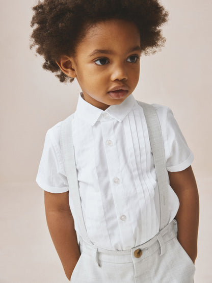 Grey Shirt, Shorts & Braces Set (3mths-9yrs) image 3