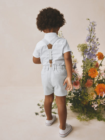 Grey Shirt, Shorts & Braces Set (3mths-9yrs) image 4