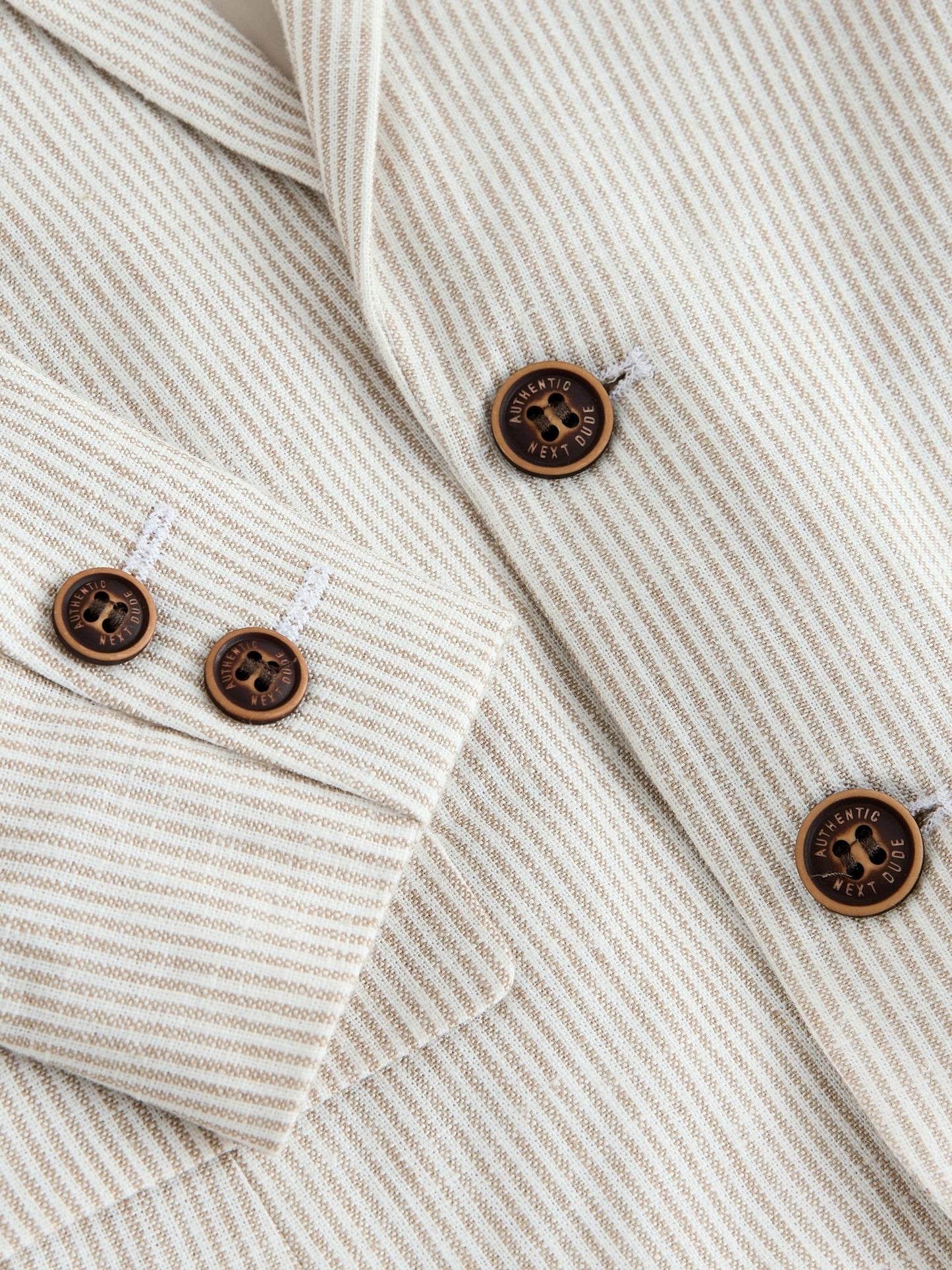 Neutral Stripe Linen Blend Blazer (3mths-9yrs) image 4