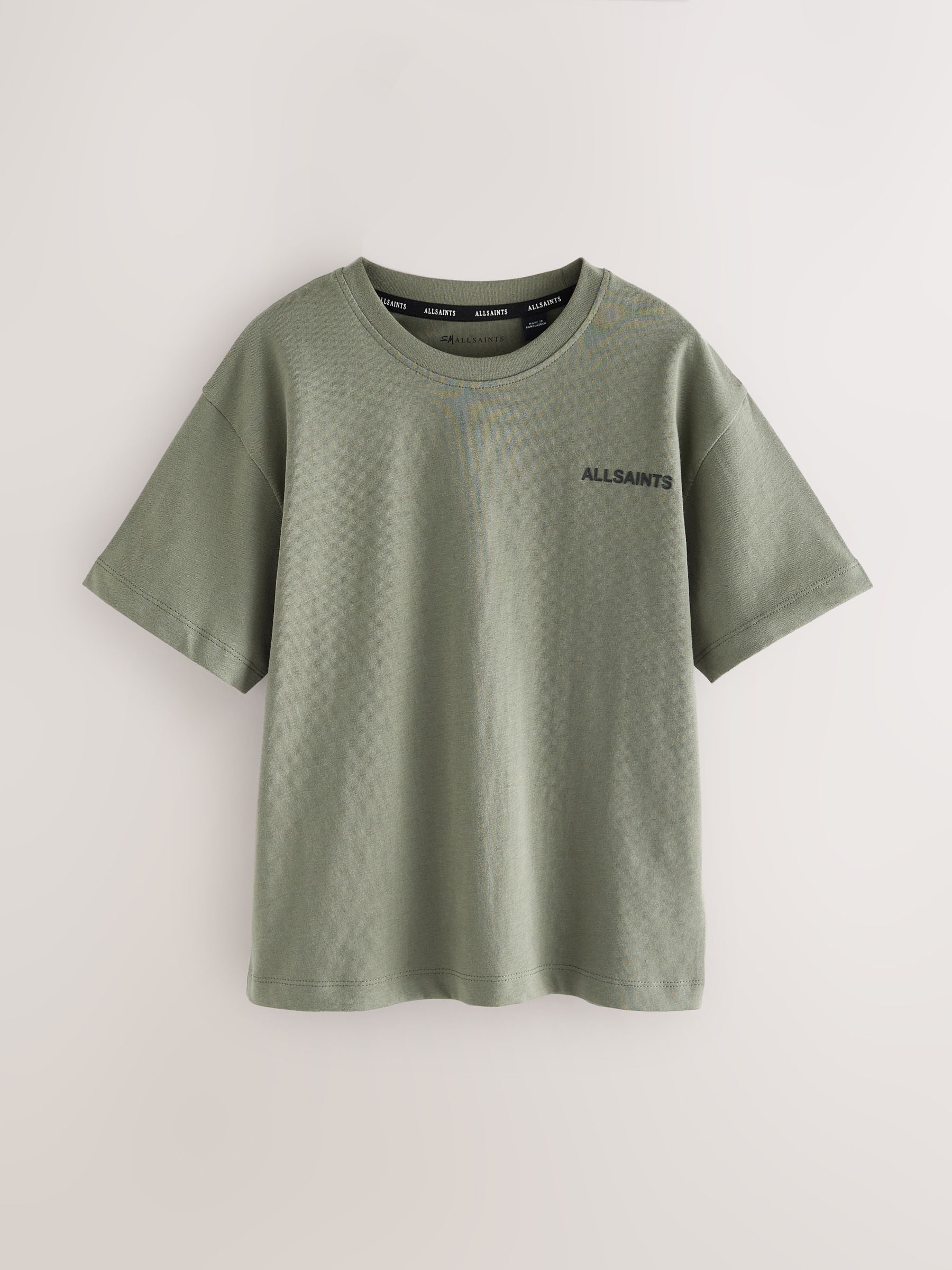 Dsiney Kidz - smALLSAINTS Green/Neutral/Brown Logo Crew Neck Relaxed T-Shirts 3 Pack image 2