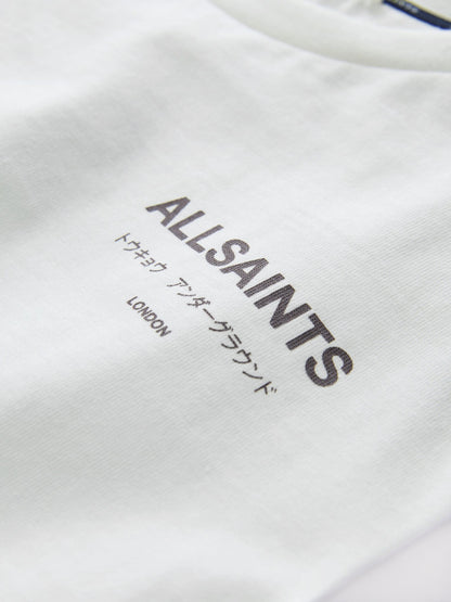 Dsiney Kidz - smALLSAINTS White/Grey Oversized Underground Crew Neck Cotton T-Shirt image 7
