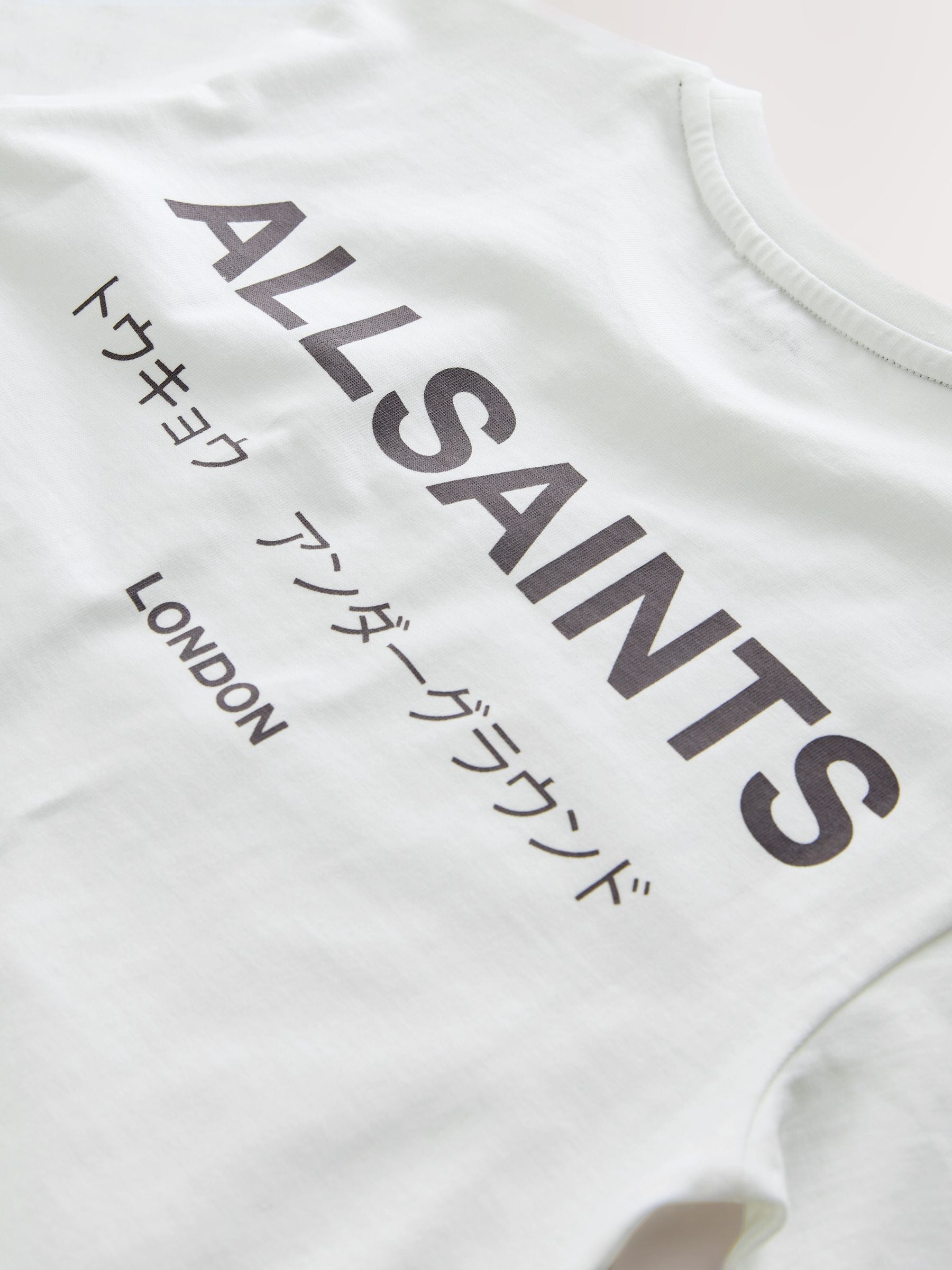 Dsiney Kidz - smALLSAINTS White/Grey Oversized Underground Crew Neck Cotton T-Shirt image 8