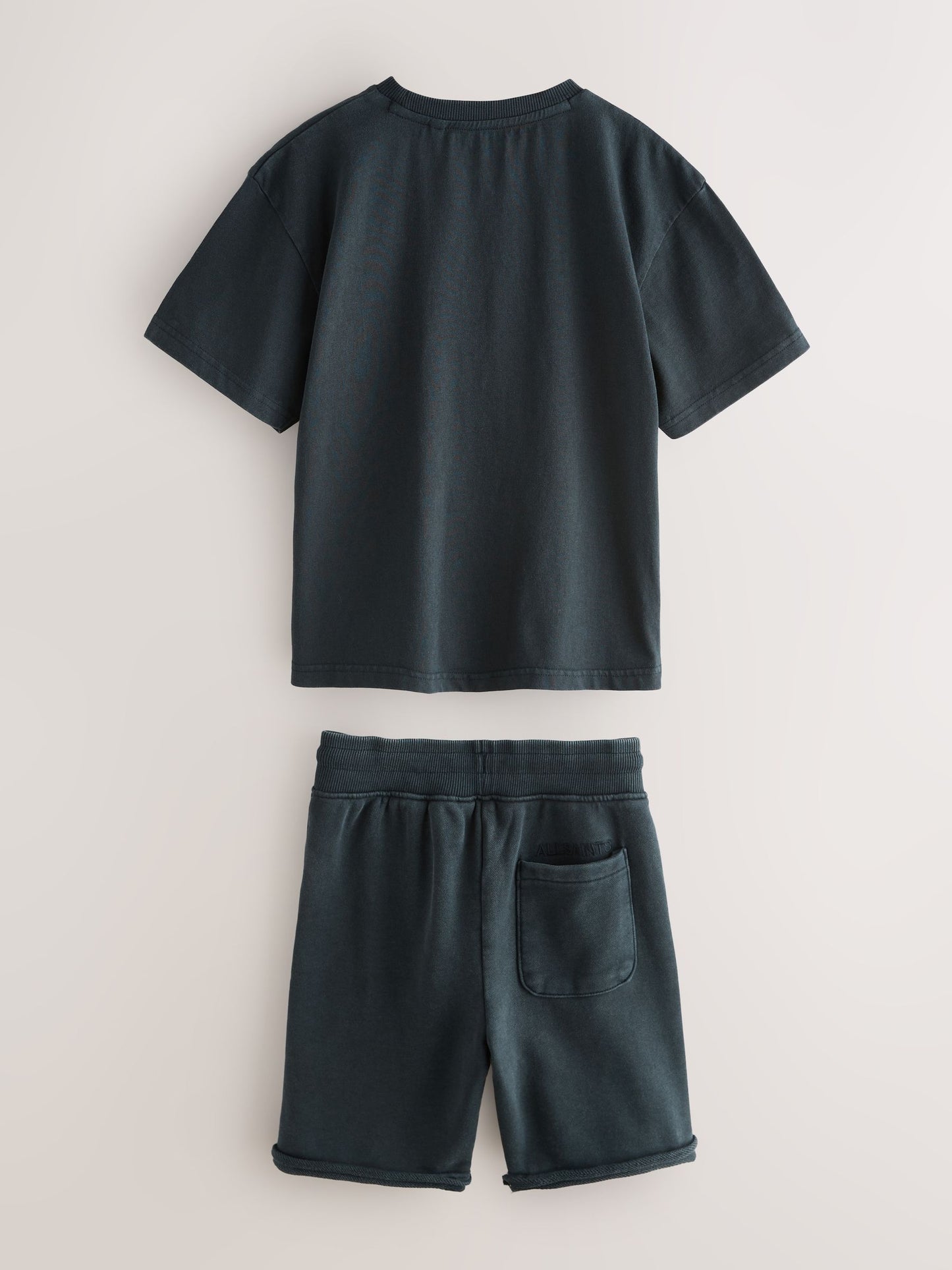 Dsiney Kidz - smALLSAINTS Black Biggy Oversized T-Shirt and Sweat Shorts Set image 9