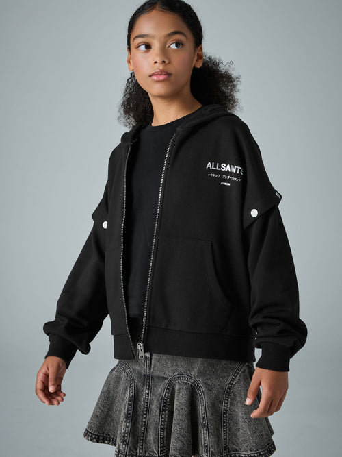smALLSAINTS Black Amphia Underground Zip Hoodie - image 1