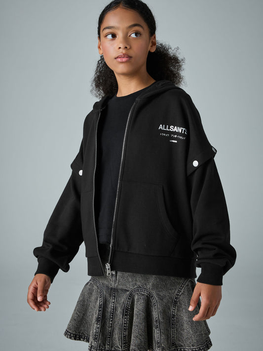 smALLSAINTS Black Amphia Underground Zip Hoodie - image 1
