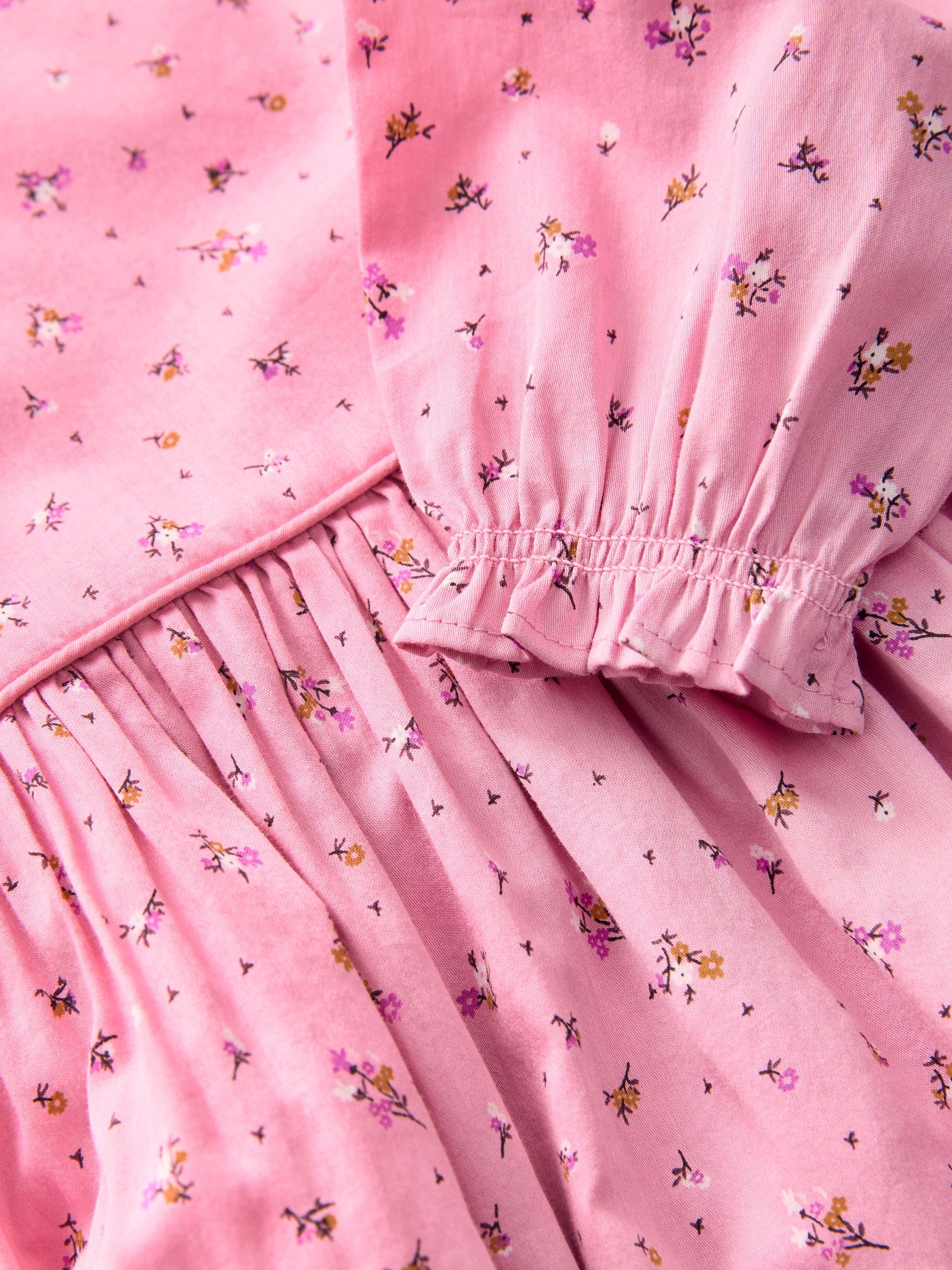 Pink Frill Long Sleeve Dress (3mths-8yrs) image 8