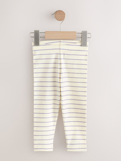 Blue Stripe Plain Leggings (3mths-7yrs) image 1