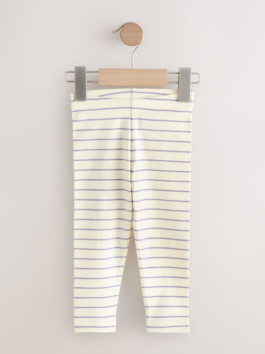 Blue Stripe Plain Leggings (3mths-7yrs) image 1