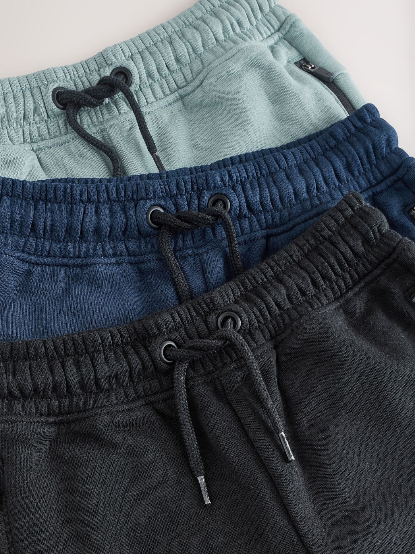 Dsiney Kidz - Multi Black/Navy/Mineral Slim Fit Zip Joggers 3 Pack (3-16yrs) image 5